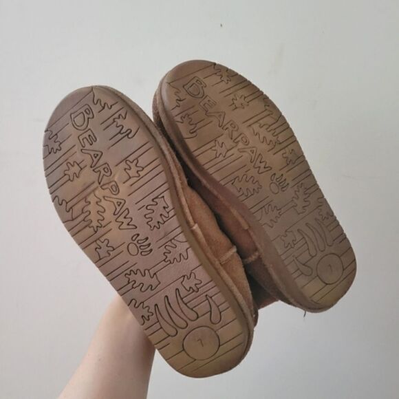 Bearpaw Emma Boots Suede Sheepskin Lining 7 Brown - Picture 9 of 12